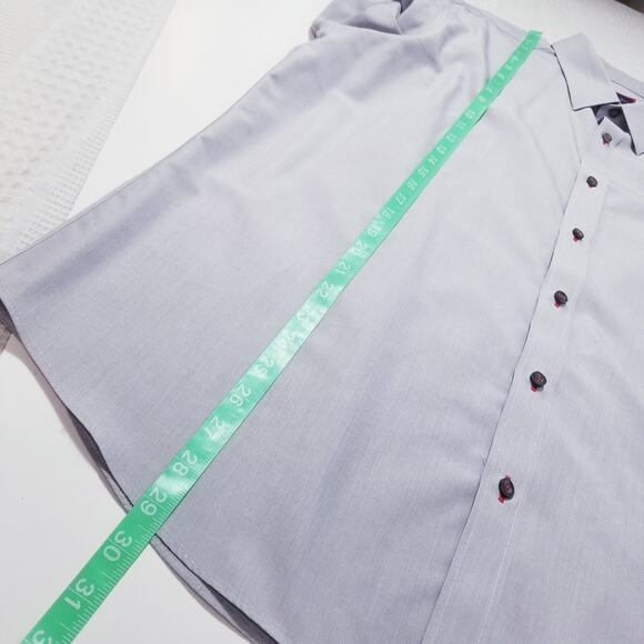 Untuckit Gray Collared Button Down Shirts Long Sleeves - Picture 7 of 11